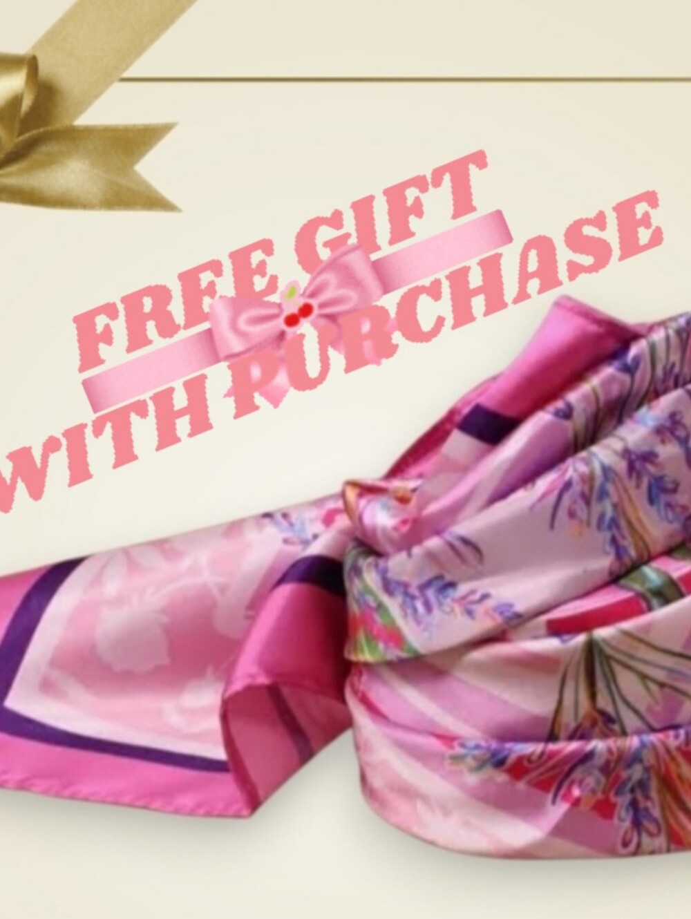 FREE with achat!🩷Lancome&Jasmin Pannu Art Studio Limited edition silky scarf